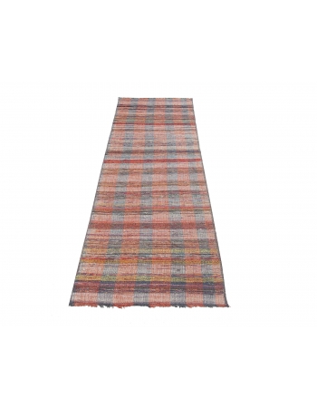 Decorative Vintage Rag Kilim Runner - 2`3