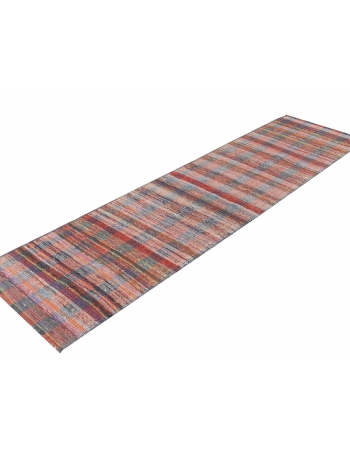 Decorative Vintage Rag Kilim Runner - 2`3