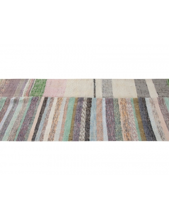 Decorative Vintage Turkish Rag Rug - 2`10