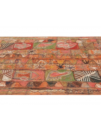 Vintage Decorative Arabi Kilim Rug - 5`0