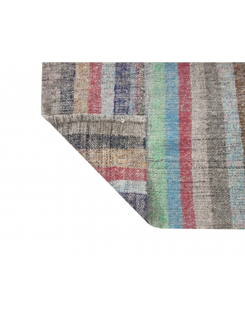 Striped Vintage Turkish Rag Runner - 3`1