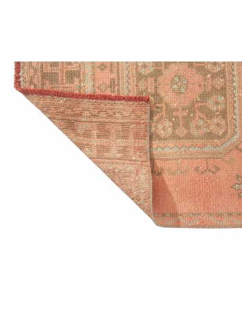 Faded Vintage Turkish Decortaive Runner Rug - 3`1