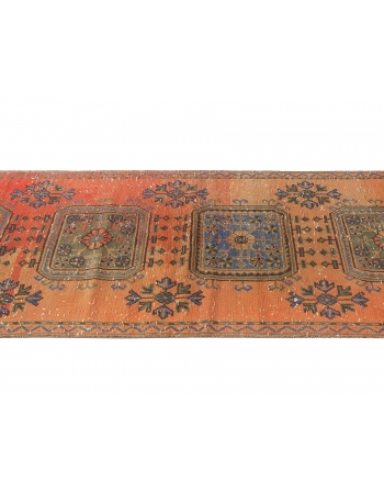 Decorative Vintage Turkish Runner Rug - 2`10