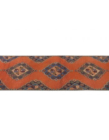 Decorative Vintage Turkish Runner Rug - 2`10