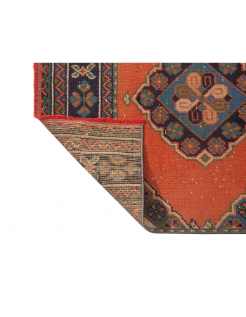 Decorative Vintage Turkish Runner Rug - 2`10