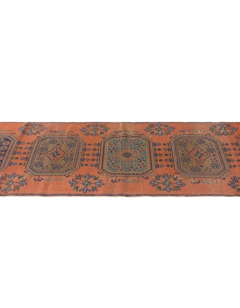 Turkish Vintage Decorative Runner Rug - 2`11