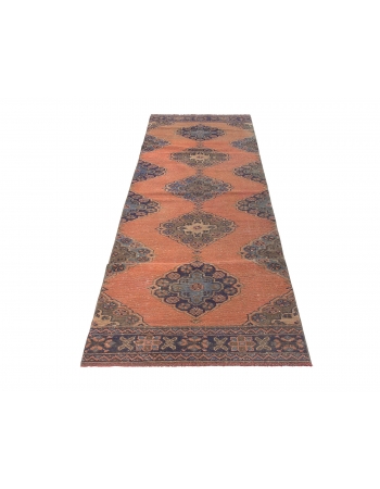 Vintage Turkish Decorative Runner Rug - 2`11