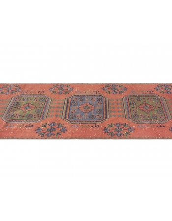 Decorative Vintage Turkish Runner Rug - 2`11