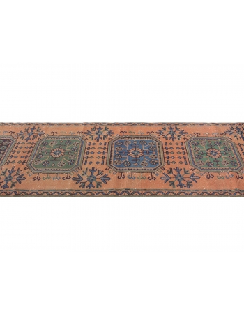 Decorative Vintage Turkish Runner Rug - 2`9