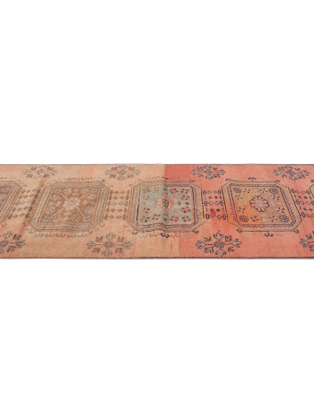 Decorative Vintage Turkish Runner Rug - 3`0