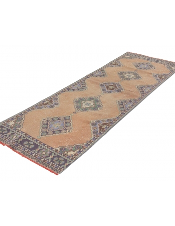 Vintage Turkish Decorative Runner Rug - 3`6