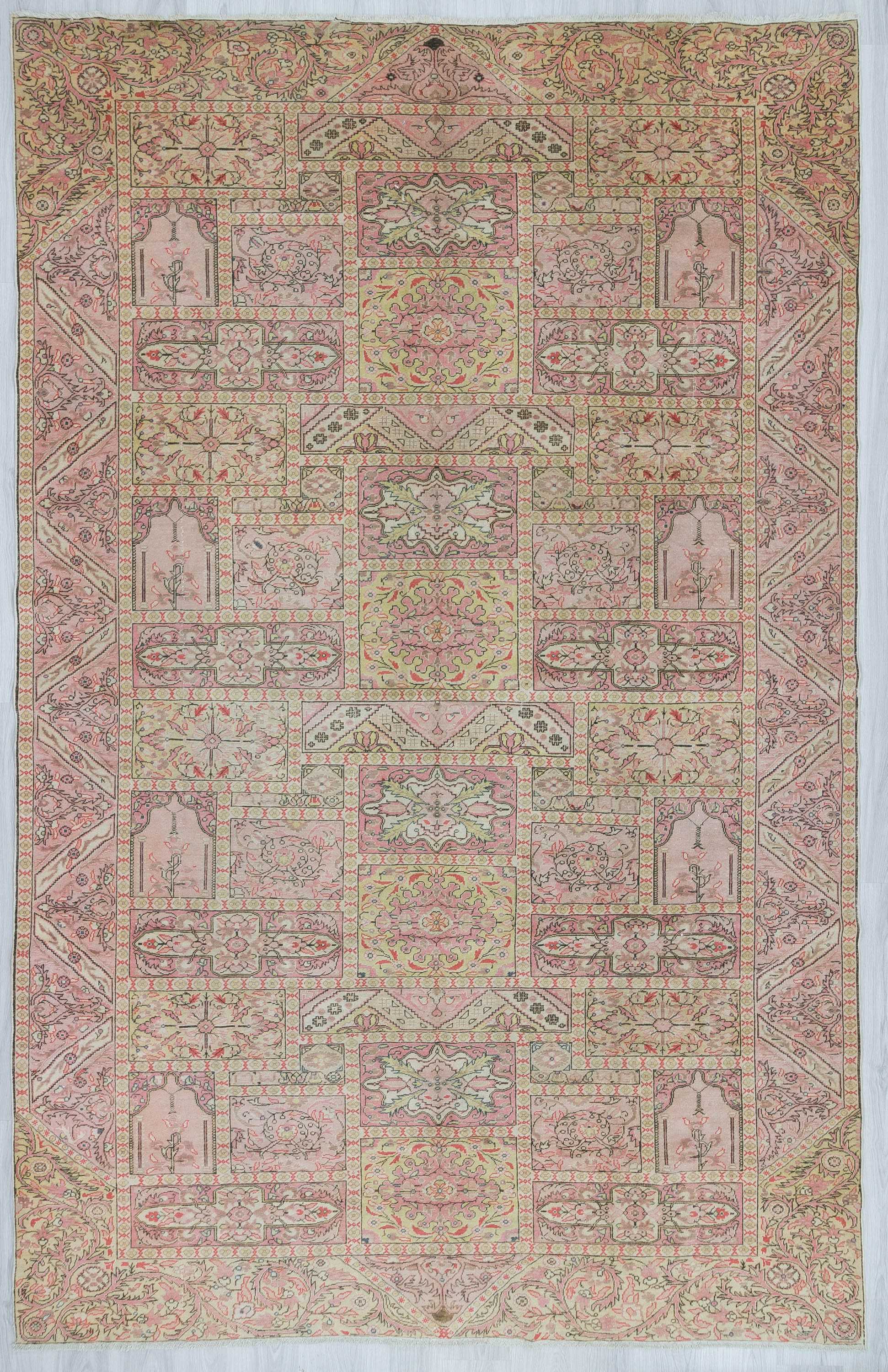 Vintage unique large Turkish Kayseri rug